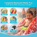 lnflatable Rainbow Ring waterslide & Sprayer Fountain waterpark - Image 2